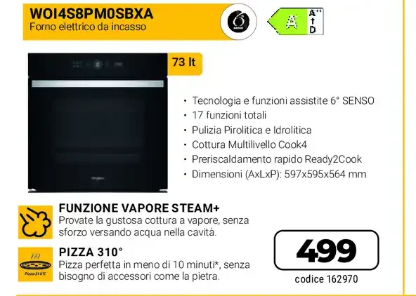Forno elettrico da incasso