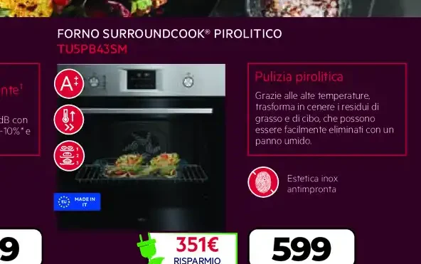 Forno SurroundCook pirolitico