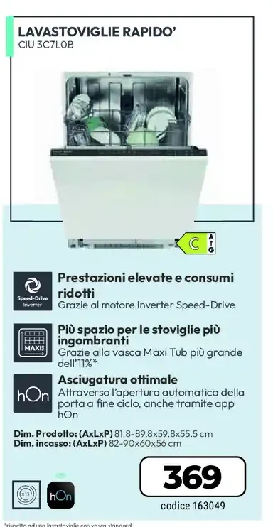 Lavastoviglie rapida