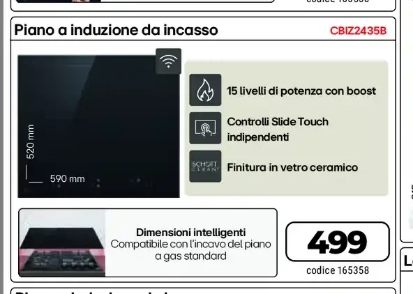 Piano a induzione da incasso