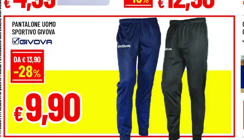 Pantalone uomo sportivo Givova