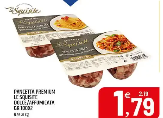 Pancetta premium Le Squisite dolce/affumicata