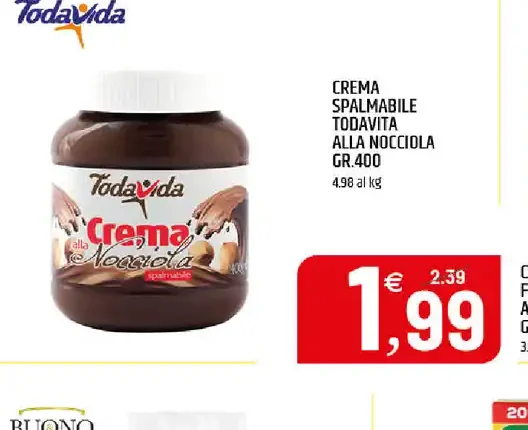 Crema spalmabile alla nocciola