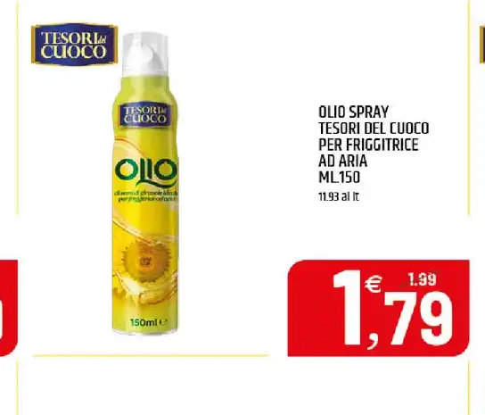 Olio spray per friggitrici