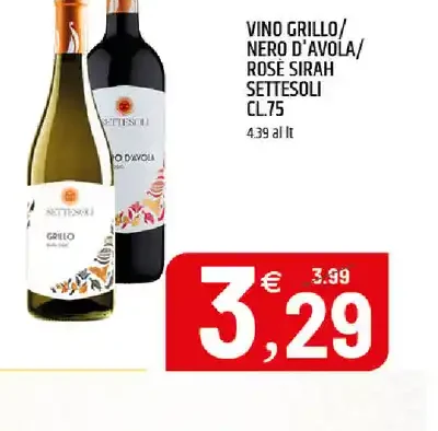 Vino Grillo/Nero d'Avola/Rosè