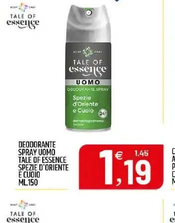 Deodorante spray uomo