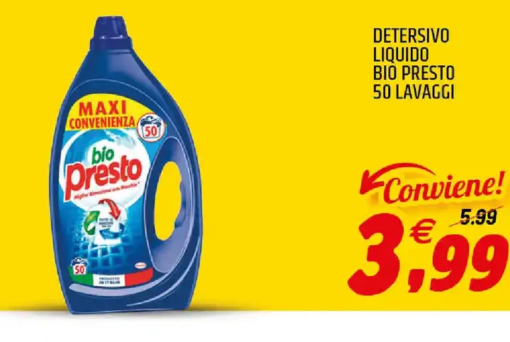 Detersivo liquido Bio Presto