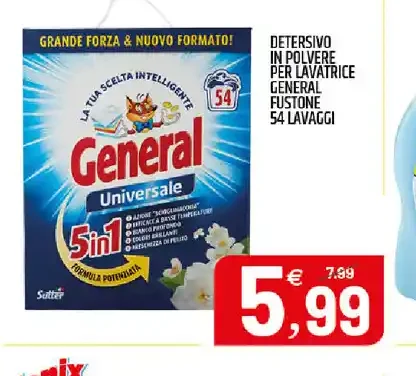 Detersivo in polvere General Universale