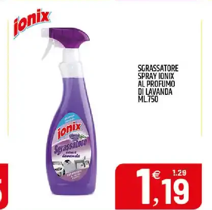 Sgrassatore spray Ionix