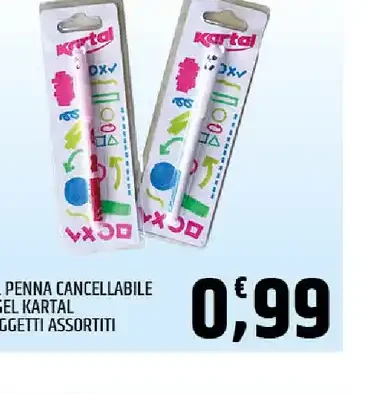 Penne cancellabili a gel