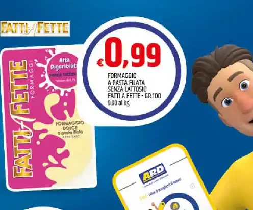 Formaggio a pasta filata Fatti Fette
