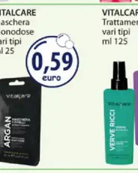 Vitalcare monodose hair mask