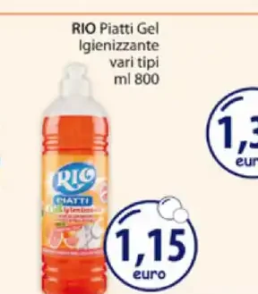 Detersivo piatti Rio Piatti Gel
