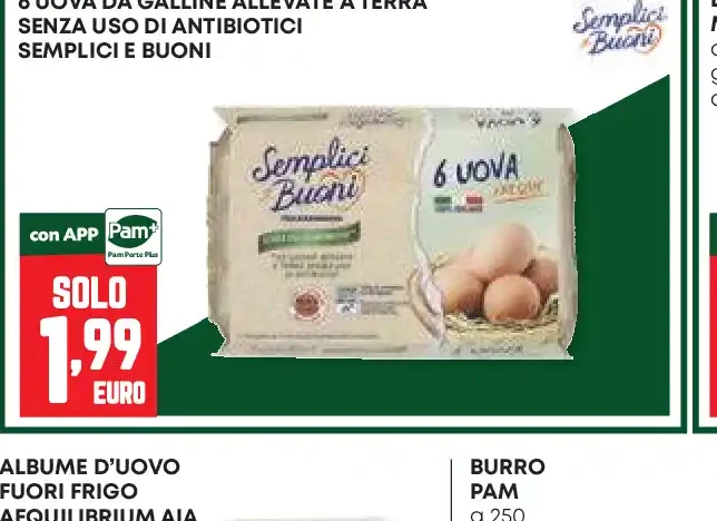 Uova da galline allevate a terra Semplici e Buoni