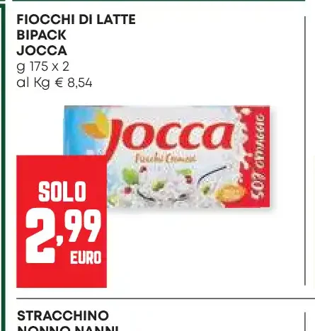 Fiocchi di latte bipack Jocca