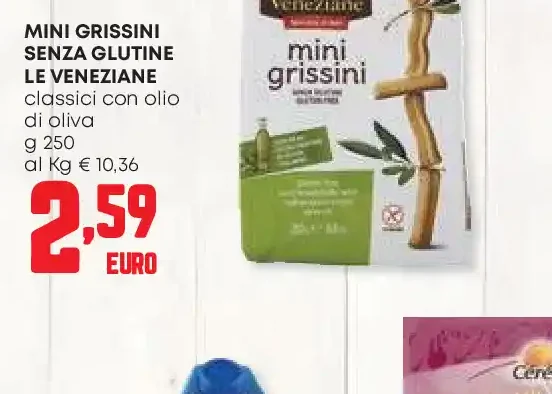Mini grissini senza glutine Le Veneziane