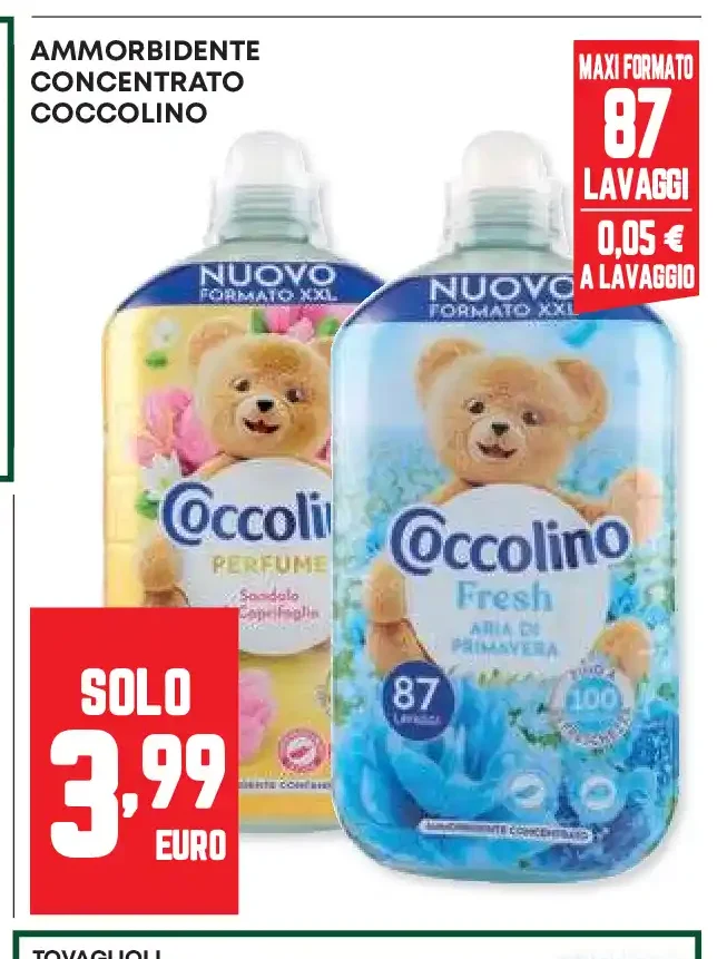 Ammorbidente concentrato Coccolino