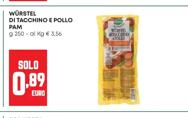 Würstel di tacchino e pollo