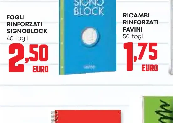 Fogli rinforzati Signoblock