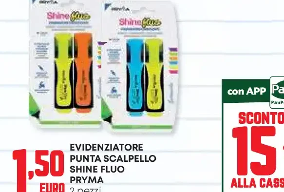 Evidenziatore punta scalpello