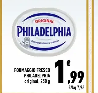 Formaggio fresco Philadelphia