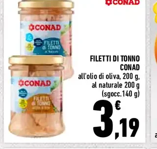 Filetti di tonno Conad