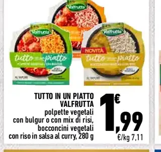 Tutto in un piatto Valfrutta