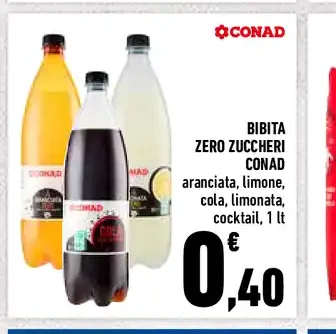 Bibita zero zuccheri Conad
