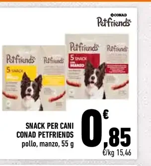 Snack per cani Conad Petfriends