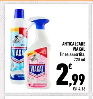 Anticalcare Viakal linea assortita