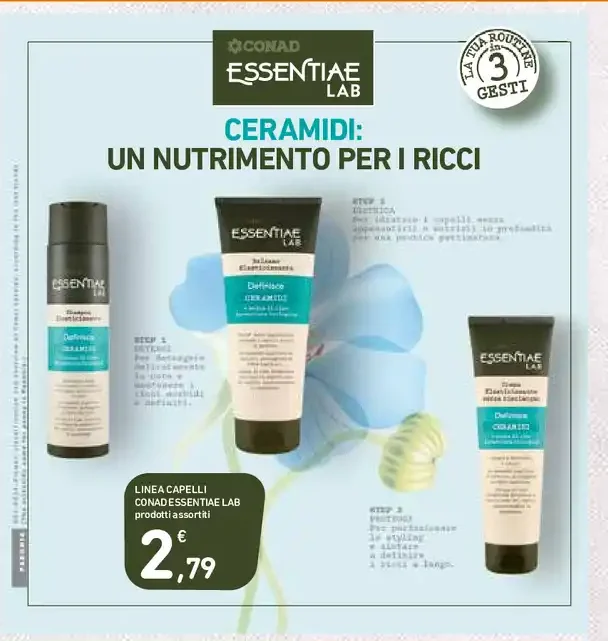 Linea capelli Conad Essentiae Lab