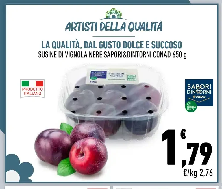 Susine di Vignola nere Sapori&Dintorni Conad