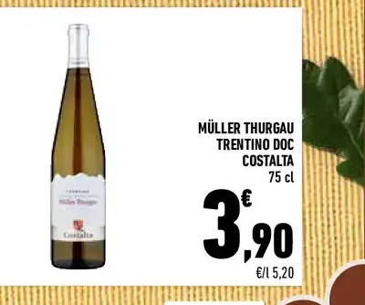 Müller Thurgau Trentino DOC Costalta