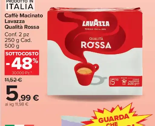 Caffè macinato Lavazza Qualità Rossa