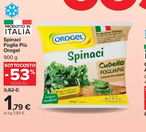 Spinaci Foglia Più Orogel