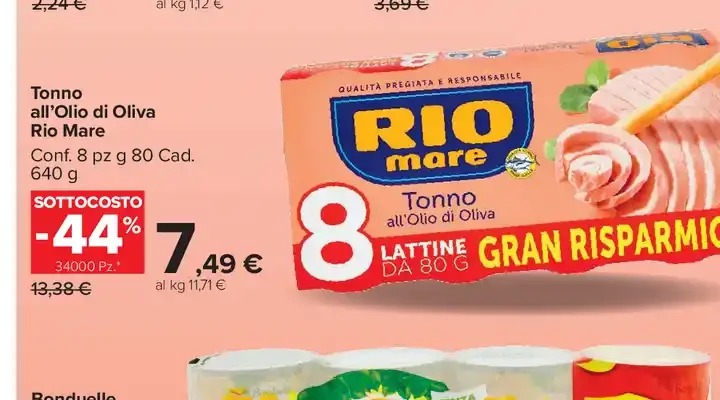 Tonno all'olio di oliva Rio Mare