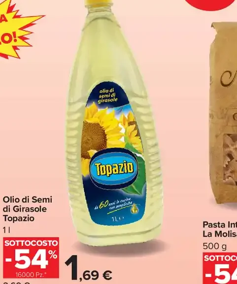 Olio di semi di girasole Topazio