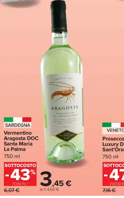 Vermentino Aragosta DOC Santa Maria La Palma