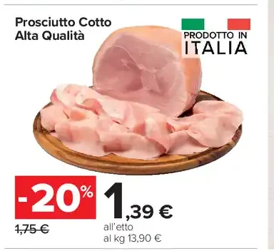 Prosciutto Cotto Alta Qualità