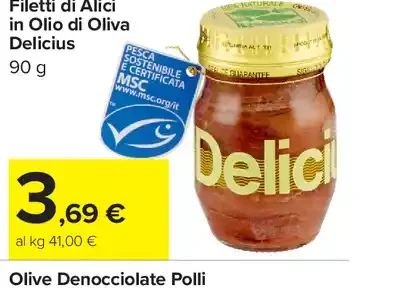 Filetti di Alici in Olio di Oliva Delicius