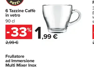 Tazzine Caffè in Vetro