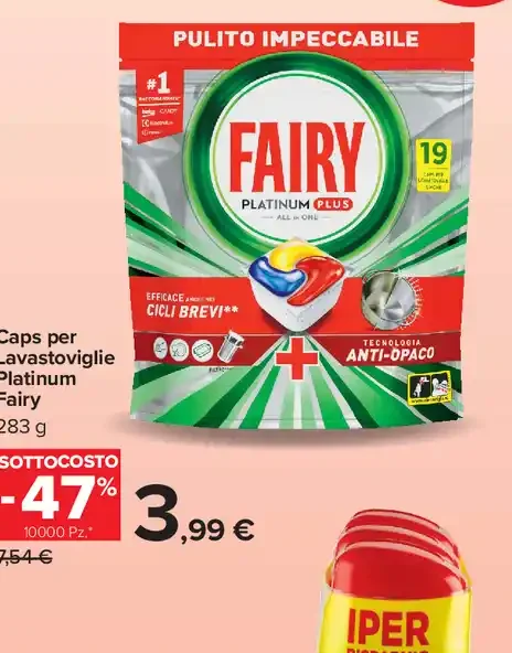 Caps per lavastoviglie Platinum Fairy