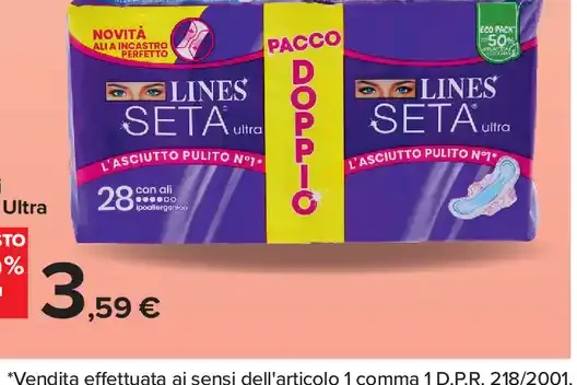Assorbenti Lines Seta Ultra