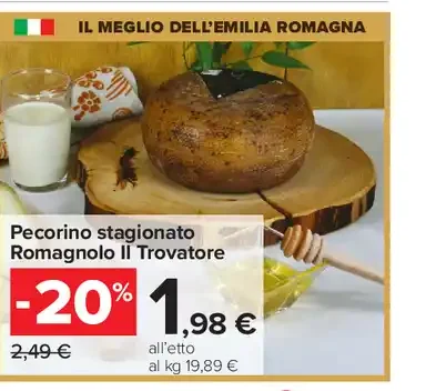 Pecorino stagionato romagnolo Il Trovatore