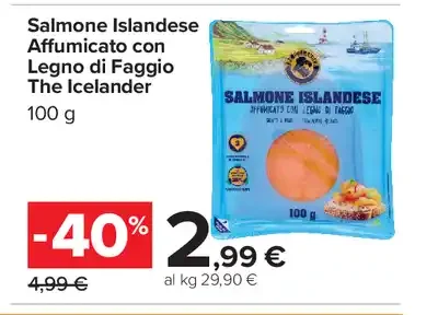 Salmone islandese affumicato con legno di faggio The Icelanders