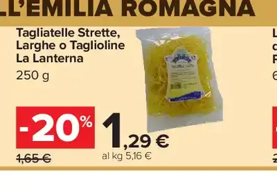 Tagliatelle strette La Lanterna