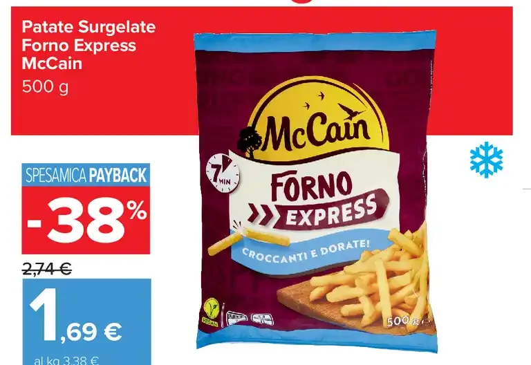 Patate surgelate forno express McCain