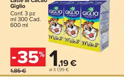 Latte al cacao Giglio