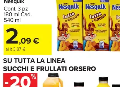 Latte & Cacao Nesquik
