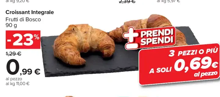 Croissant Integrale Frutti di Bosco